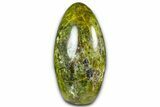 Polished Free-Standing Green Pistachio Opal - Madagascar #361537-1